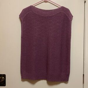 Coldwater Creek purple sleeveless sweater petite M